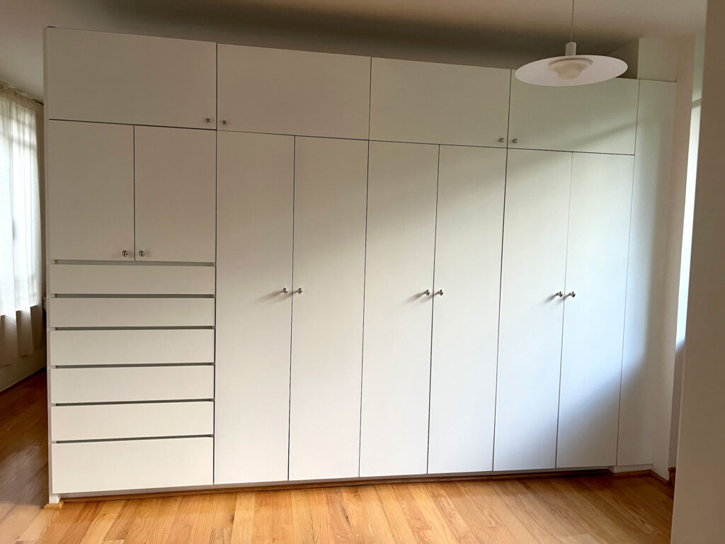 Builtin bedroom closets